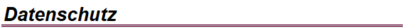 Datenschutz